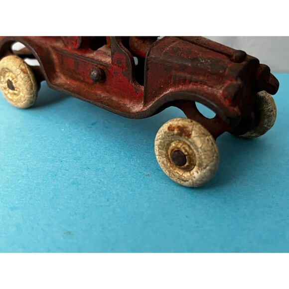 Cast Iron Toy Fire Steam Pumper Hubley Arcade w white tires